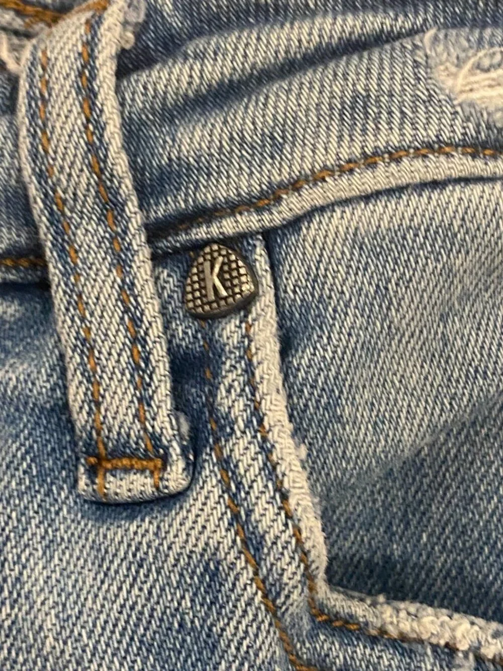 Kut From The Kloth High Rise Button Fly Ankle Jeans Raw Hem Size 4